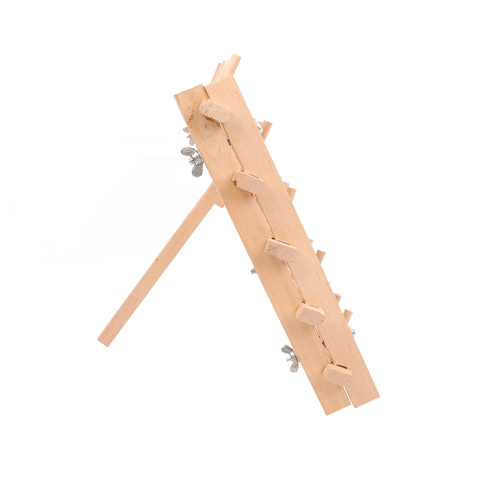 Household sewing machine wooden thread rack with 60