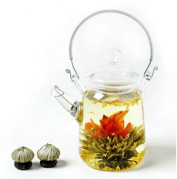 Fujian Art Blooming Flower Tea Ball Beautiful blooming tea