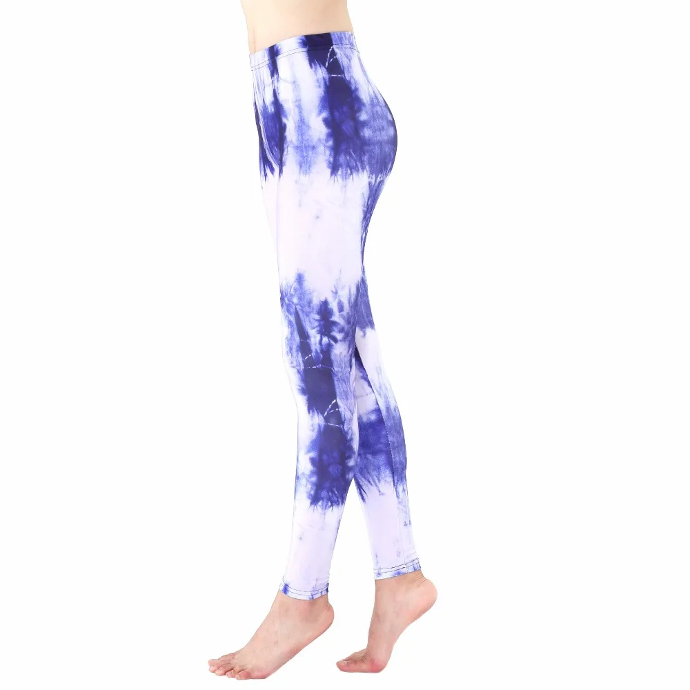 Hot Sell Milk Silk Spandex Ladies Custom Digital Print Leggings , Dry Fit Sublimation Printing Compression Yoga Pants