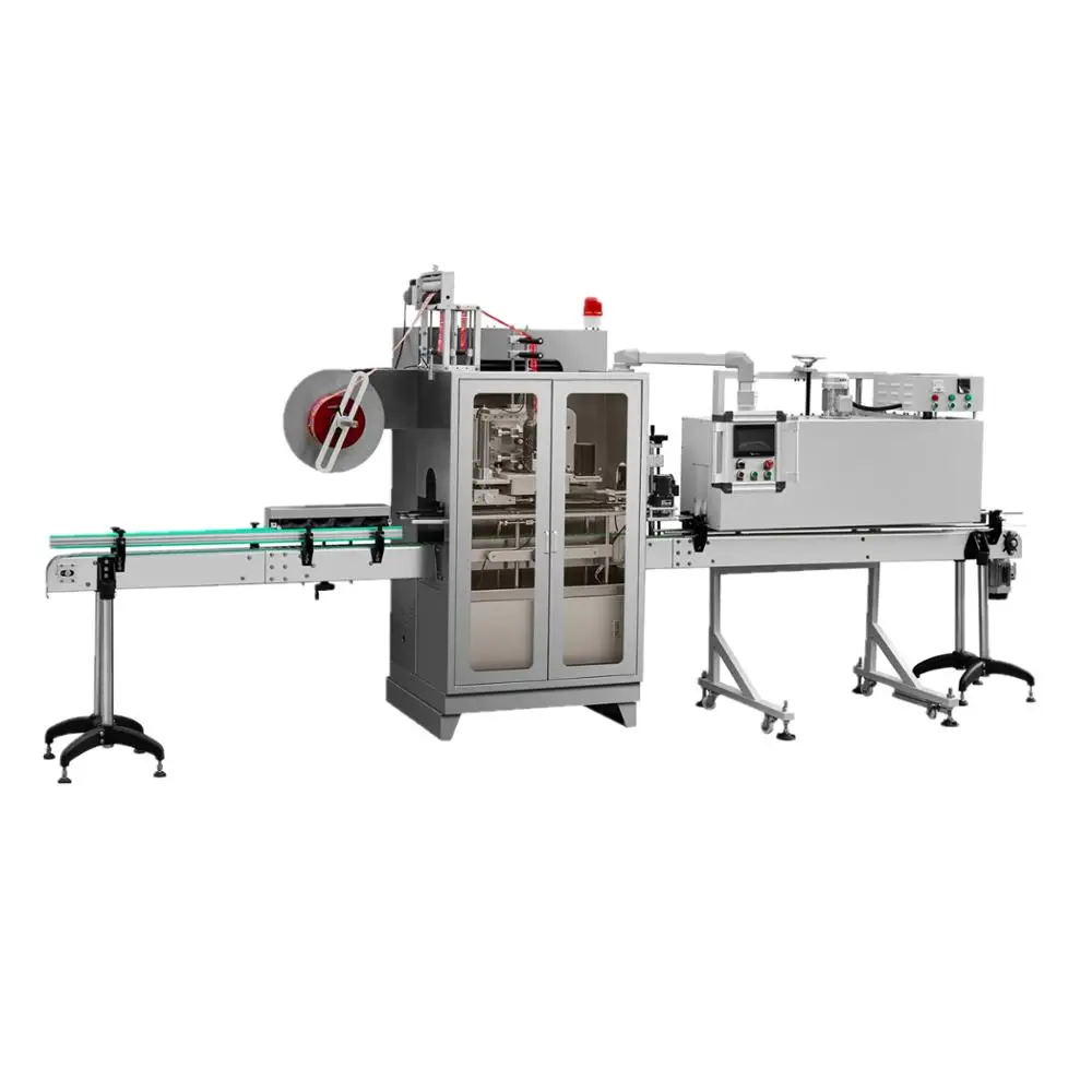 
Filling and Sealing Machine With Shrink Sleeve Labeling Machine 