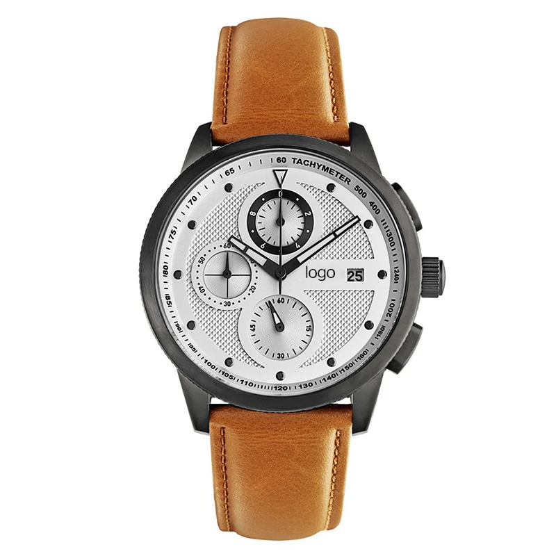 2018 Oem Leather Wristwatch Own Brand Al Fajr Watch Fashion For Men