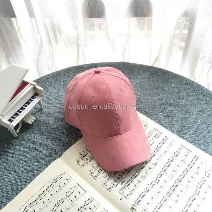 Wholesale custom cap suede trucker fashion suede baseball plain hat