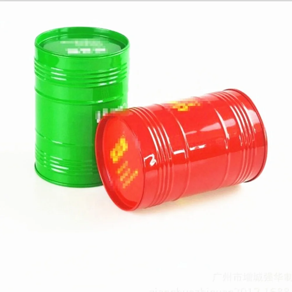 
Oil drum shape metal tin box barrel tin can for tea packing 