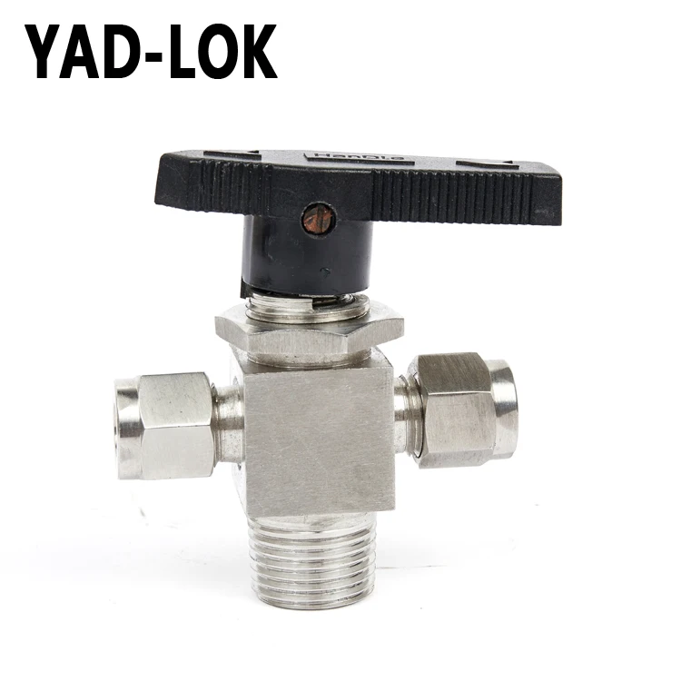 
YAD-LOK 1/4 Inch Vacuum Pressure Stainless Steel 3 Way Ball Valve 