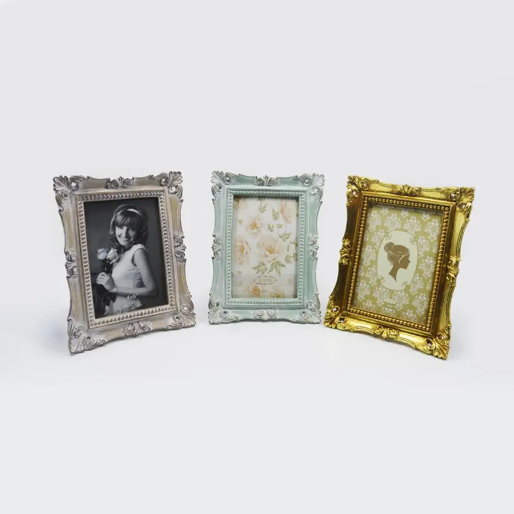 
Wholesale artificial mini funny photo frame resin 4x6 picture frame 