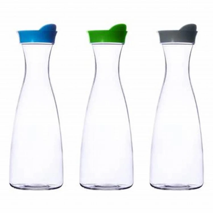 Customizable 1 litre glass milk bottle juice bottle with colorful lid