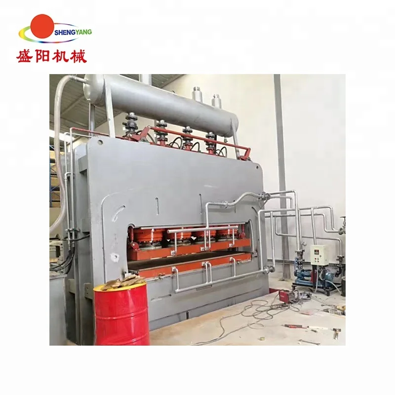 short cycle melamine laminating hot press production line