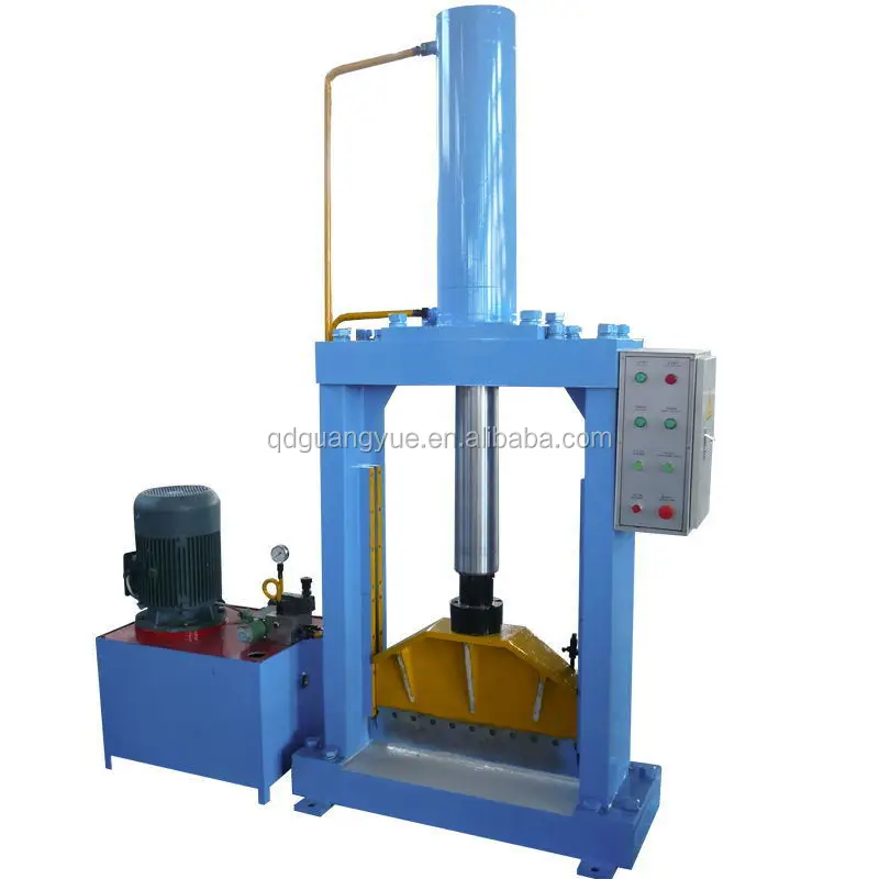 Single knife hydraulic press bale cutter rubber cutter with CE