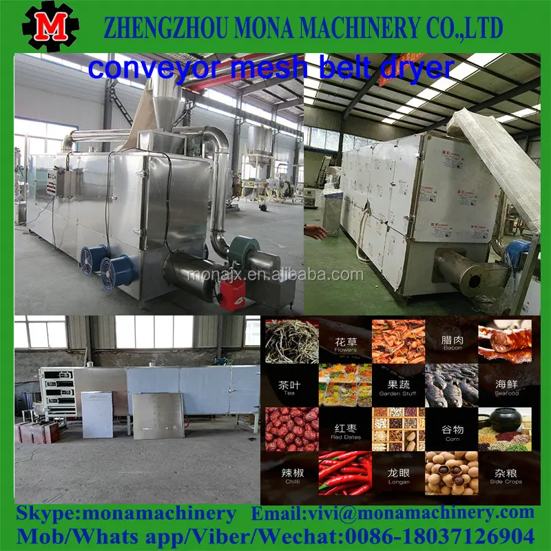 Industrial Dehydrated Mushroom Vegetable Food Dehydration /dehydrator Type Mesh Belt Dryer 0086 18037126904