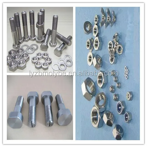 Supply all kinds of high quality tungsten nuts/bolts