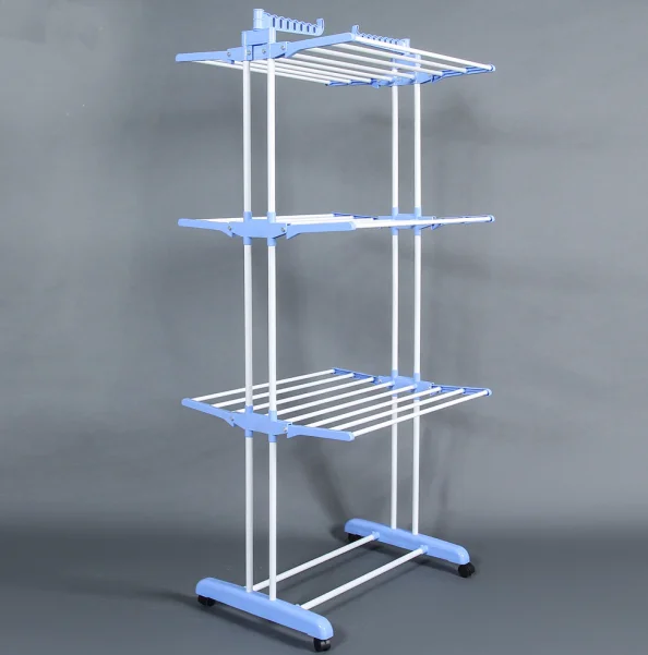 Hot sale 3 layers household folding cloth hanger stand