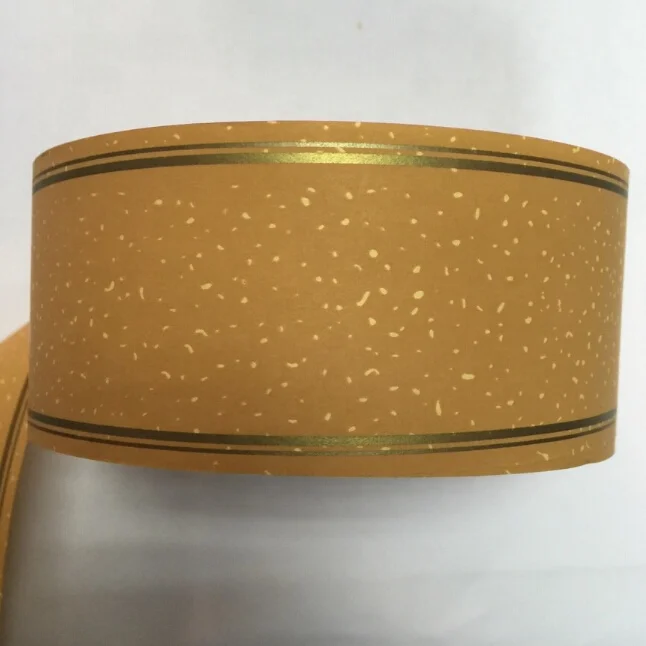Cigarette head filter acetate tow wrapping tipping paper with golden line