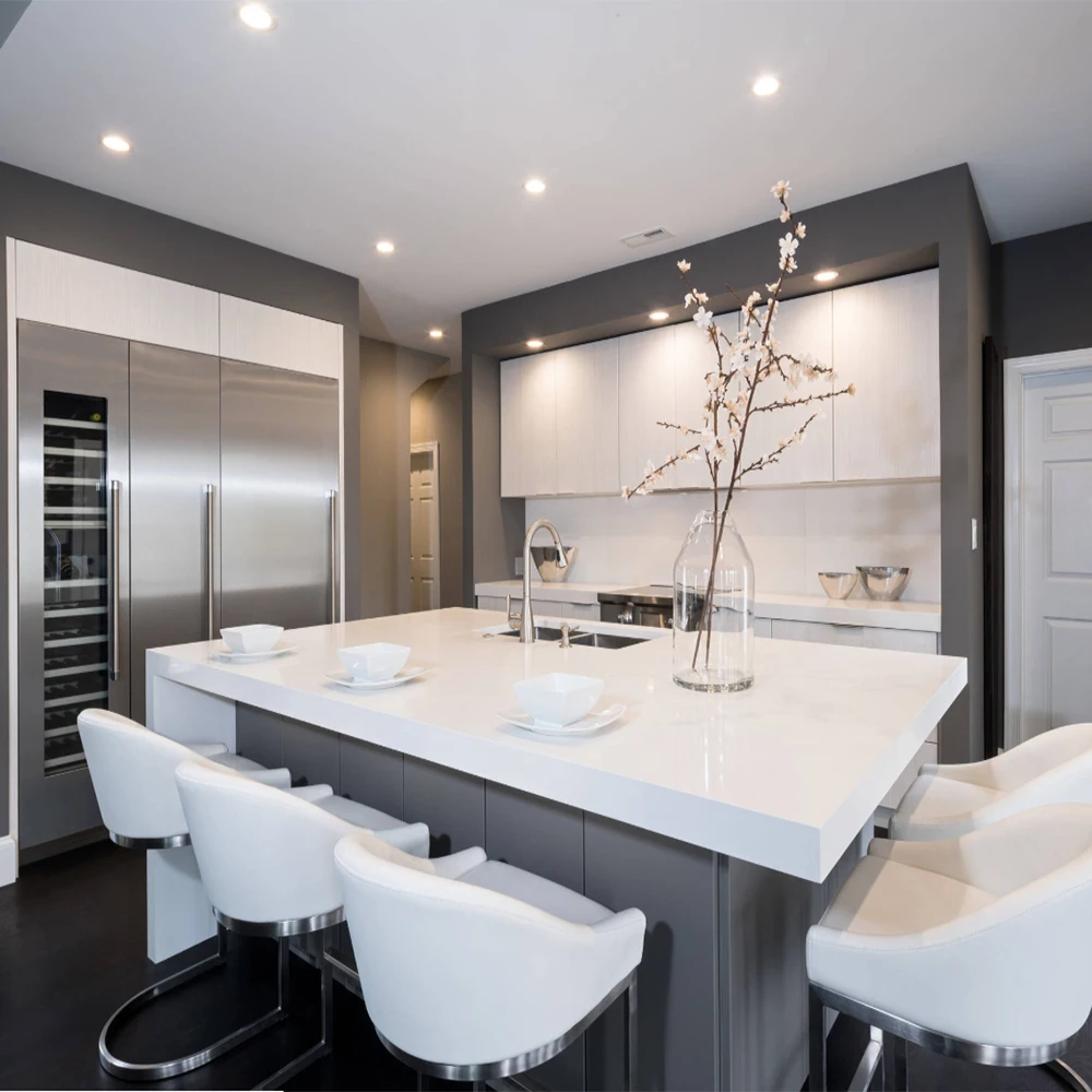 Australia Modern Standard Flat Pack Mdf 2pac shaker Kitchen Cabinets12ft large kitchen units set furniture