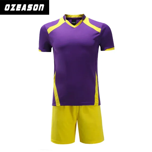 Wholesale cheap youth soccer team uniform sublimated custom blue soccer uniforms