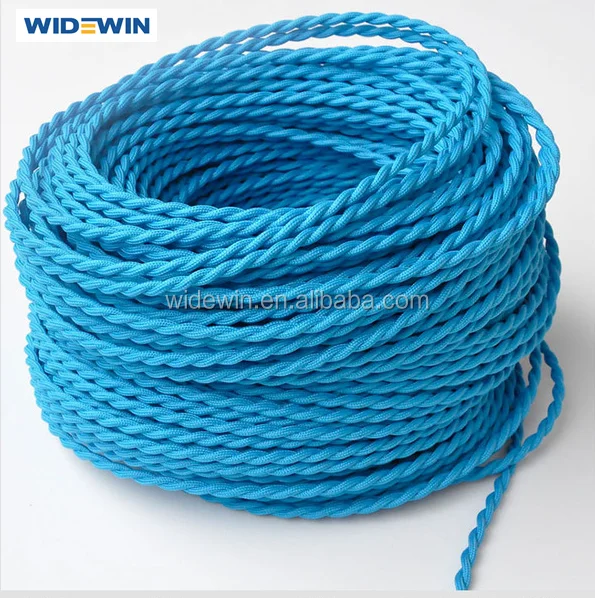 Cloth Covered Electrical Wire 2*0.75mm2 Textile Lighting Cable in Cotton/Rayon