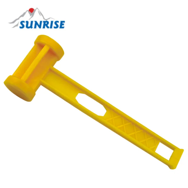 83034-F#25.5cm Length Yellow Plastic Machinist Hammer for Daily Use