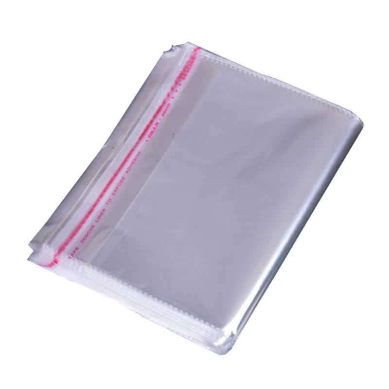 Wholesale cheap clear self adhesive seal clothes opp packing plastic bag /clear poly t-shirt bag