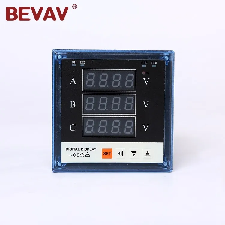 
BEVAV good quality 3-phase Volt meter,digital panel meter 