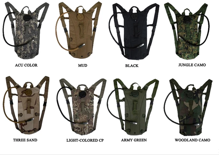 3L Water Backpack Hydration Bladder Water Storage Bladder Hydration Backpack Camel Bag