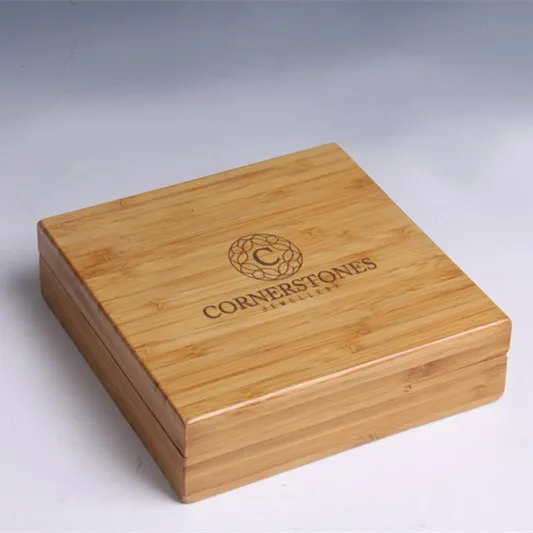natural bamboo box laser engrave