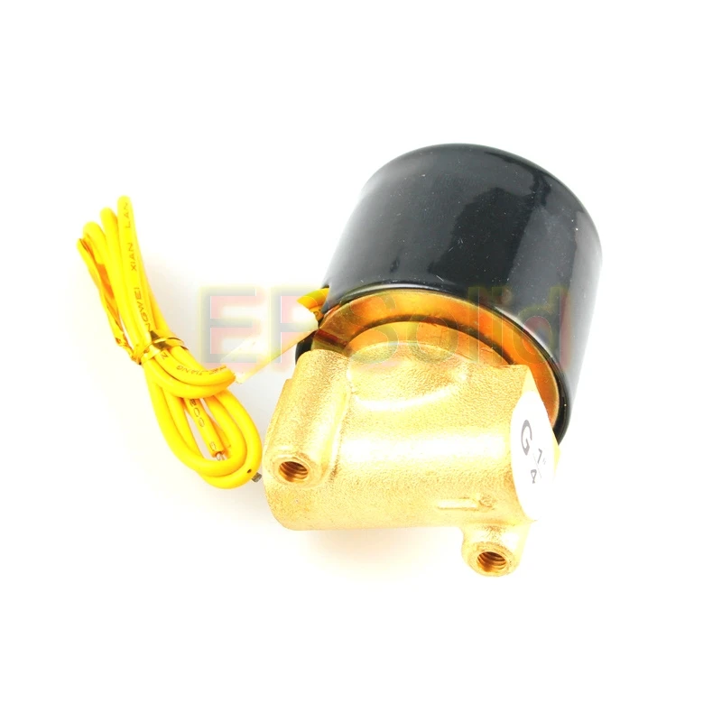 Электромагнитный электромагнитный клапан постоянного тока для поезда, водного и воздушного трубопровода, 1/4 В переменного тока, 2 Вт, дюйма