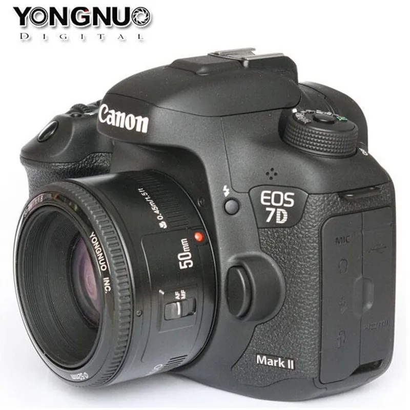 YONGNUO YN 50mm F1.8 עדשות גדולות צמצם אוטומטי פוקוס עדשה YN 50 YN50 עבור Canon אלה מצלמות DSLR YONGNUO YN 50mm F1.8 עדשות גדולות צמצם אוטומטי פוקוס עדשה YN 50 YN50 עבור Canon אלה מצלמות DSLR