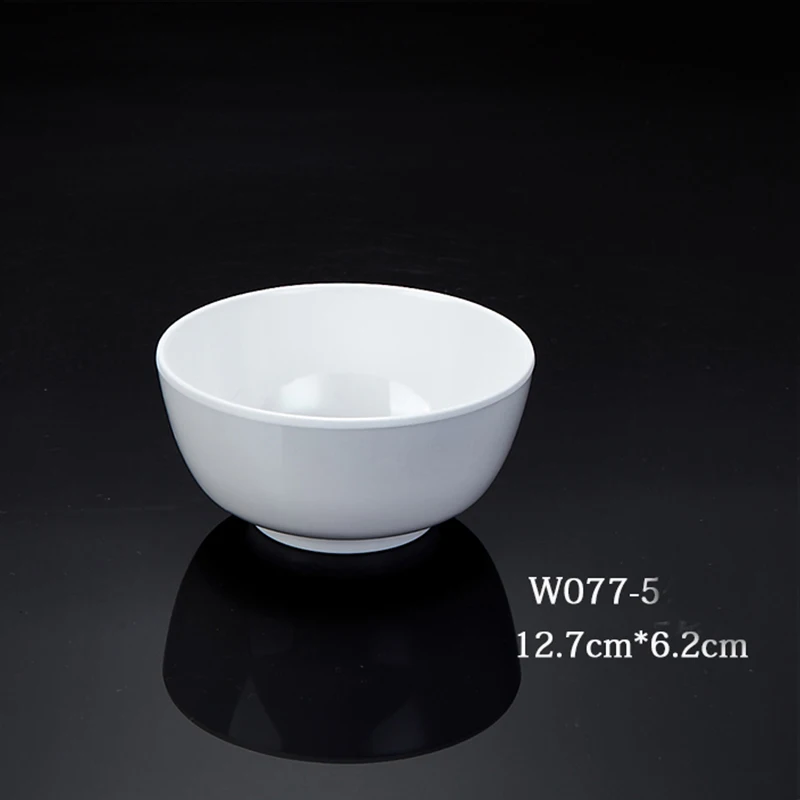 Производитель, меламиновая посуда, белая фарфоровая миска для лапши для ресторана