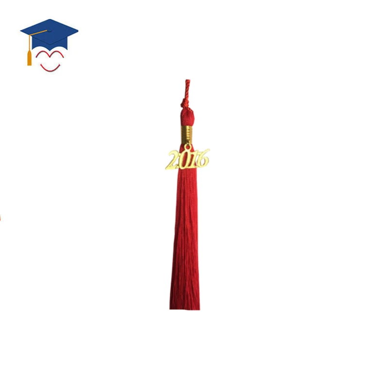 Wholesale Hotsell Cheap Red Graduation Tassel with 2021 Year Charm