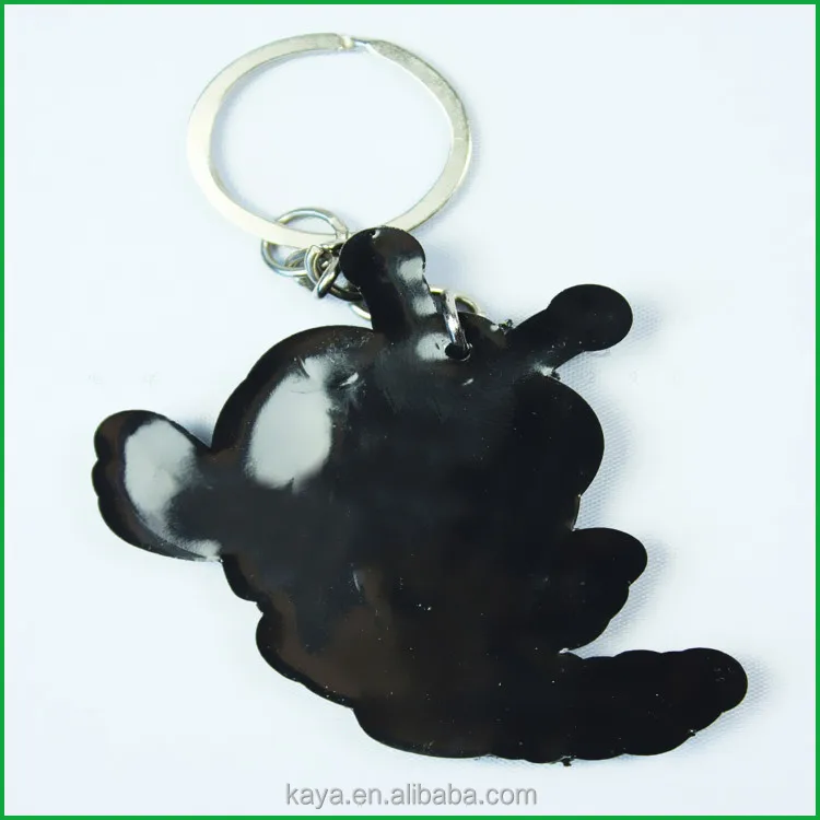 
Factory custom soft pvc self defense keychain 
