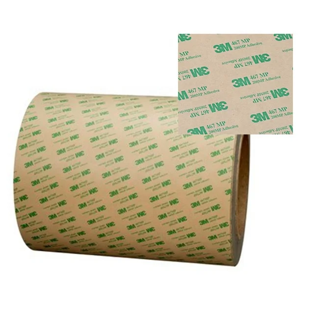 3M 7956MP PET Tape with 200MP Adhesive, Double Sided Liners