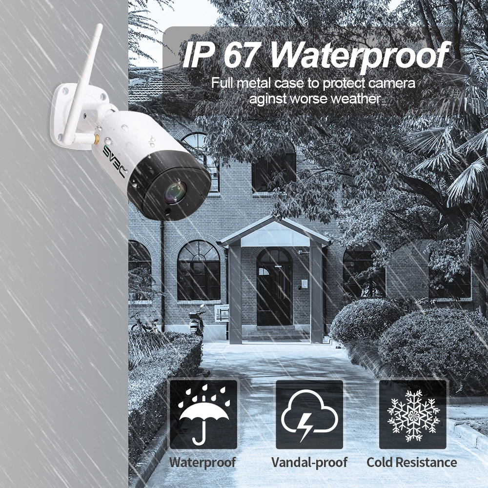 SV3C 5.0 megapixel 5MP Outdoor HD Waterproof Camera Home CCTV Security Systems WiFi Network Camera Outdoor