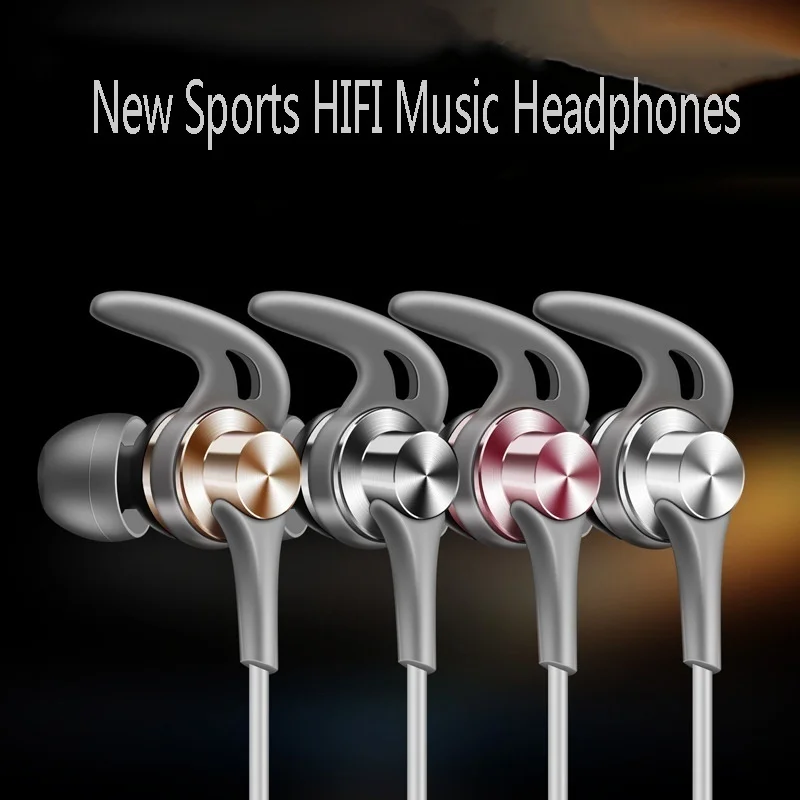 
Fashion Sport In-ear Headset with Micro 3.5mm Stereo Heavy Bass Music Noise Canceling Earphones 