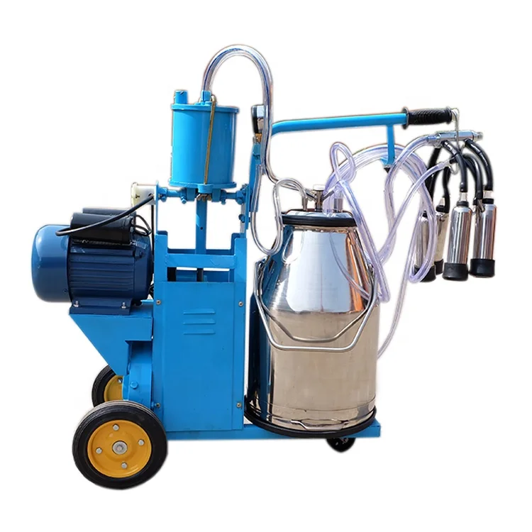 Piston type single bucket light cow milking machine equipment