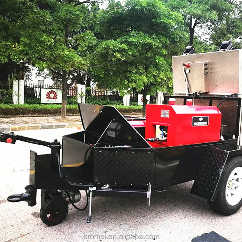 high quality mobile heater Towed Asphalt heating plate