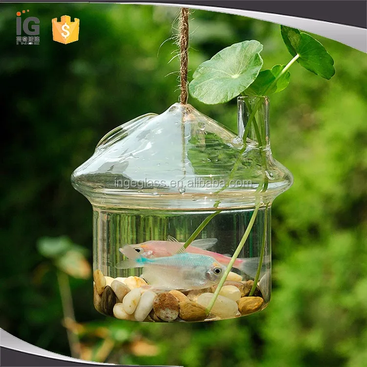 Glass fish tank creative fish tank mini Aquarium