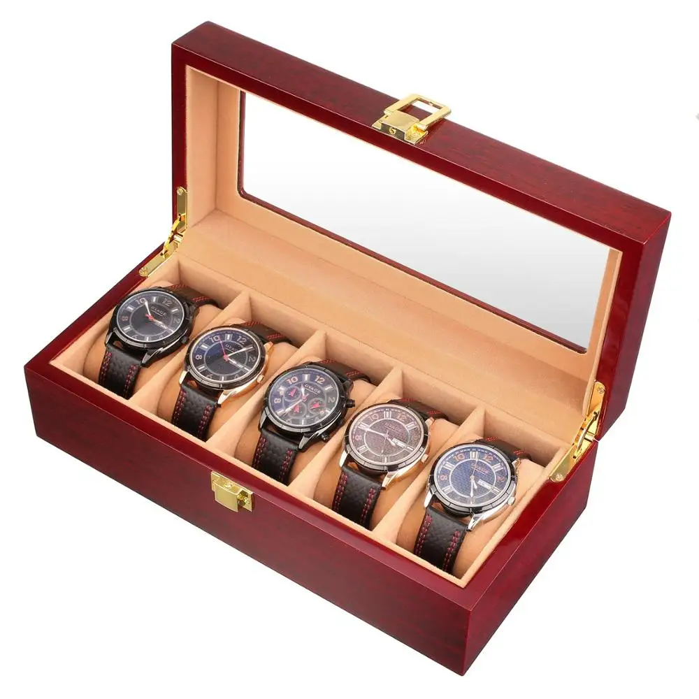Wholesale Fashion Premium Watch Box Men Wooden Luxury Watch Box