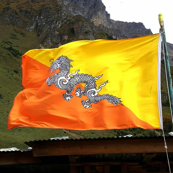 Custom wholesale South Asia nation Bhutan country flag