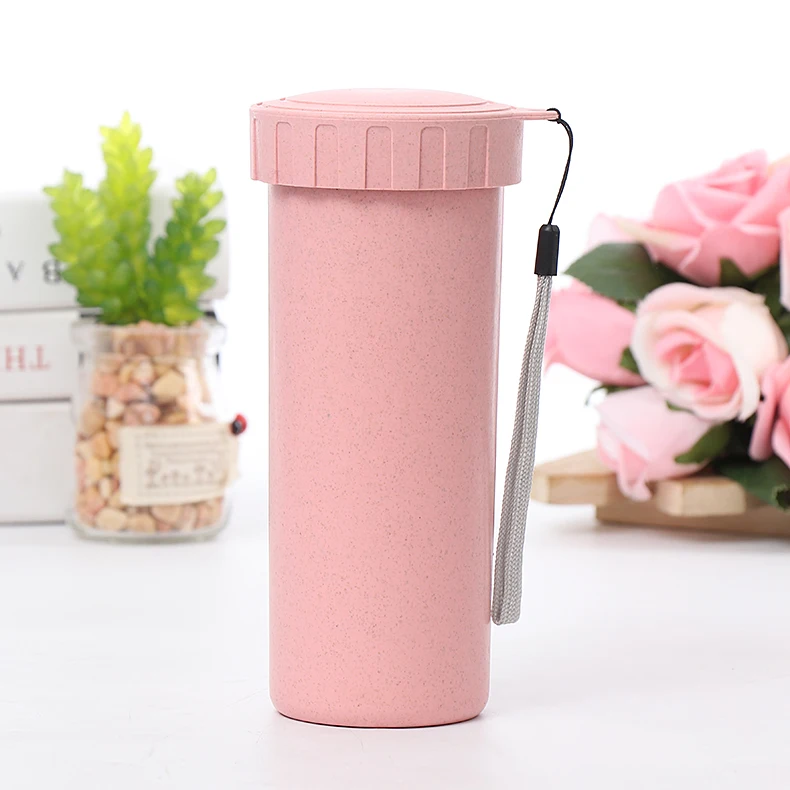 
Hot Sale Custom Design 430ML Seal Leak Proof Multicolor Biodegradable Wheat Straw Cup 
