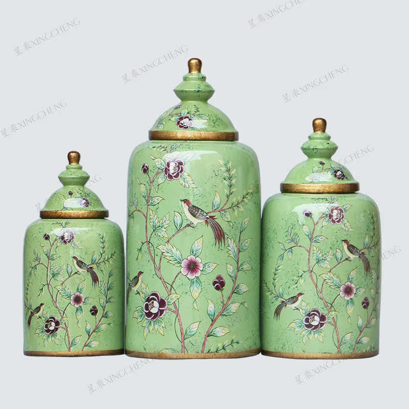 Jingdezhen ceramic jar with new model porcelain vase with flower painting