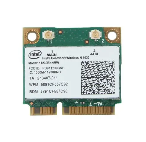 300Mbps Wireless-N Wifi Bluetooth Intel 1030 11230BNHMW PCI-E Wireless 802.11b/g/n WiFi BT 3.0 Mini Wlan card For Acer/Asus/Dell