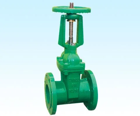 Series DIN3202 F4 NRS Resilient Seat 6 inch Flange brass angle valve