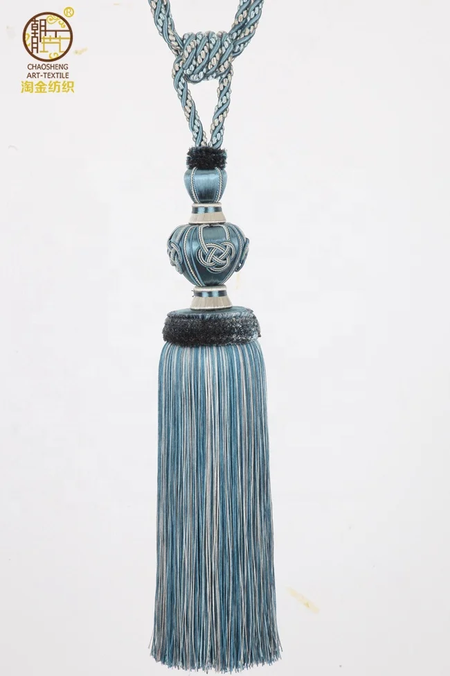 
Stock Curtain Tieback Tassel Tieback Polyester Yarn Cheap Price 
