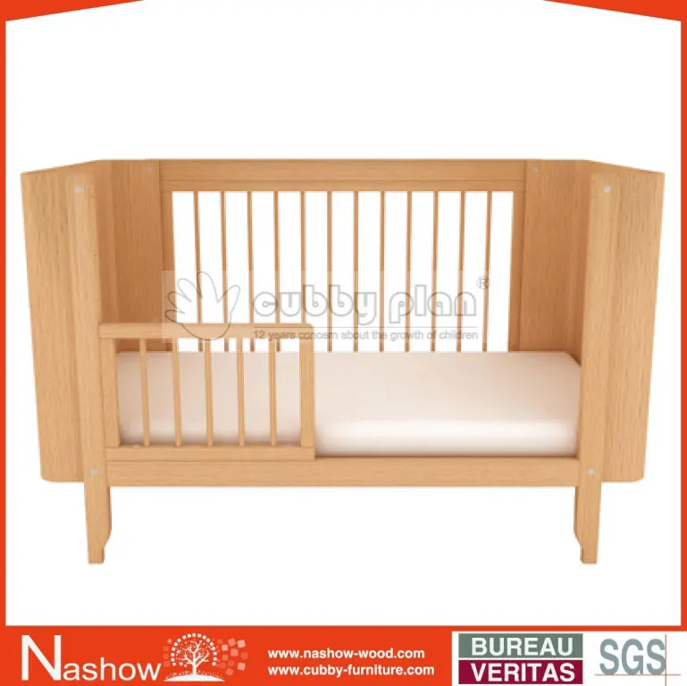 
Cubby Plan LMBC-004 New Design 4 in 1 High Quality Wooden Baby Cot Bed 