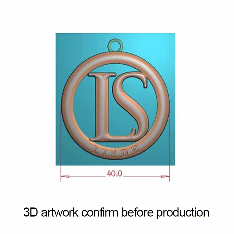 Высококачественные металлические тарелки для сумки с логотипом на цепочке