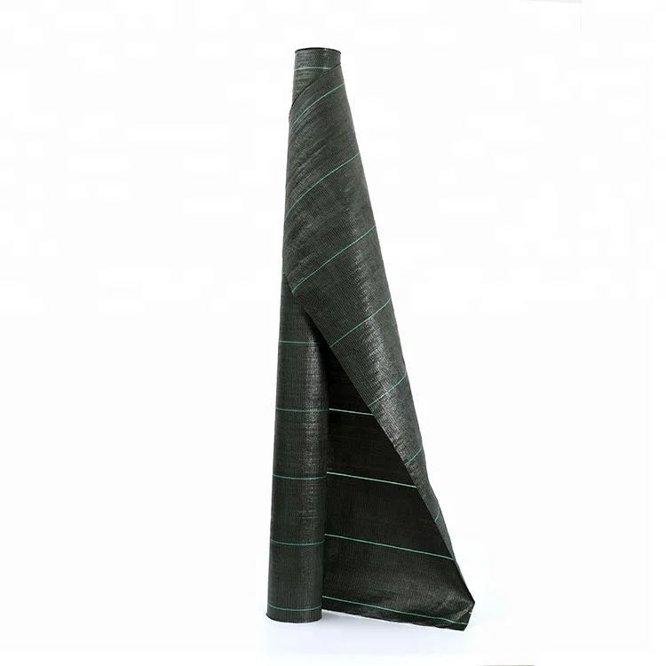 
Ground cover 100% pp hdpe woven fabric black agricultural laying mulch for Strawberry 