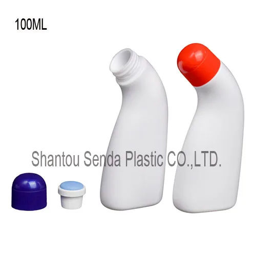 100ml sponge top bottle, plastic bottle sponge cap applicator