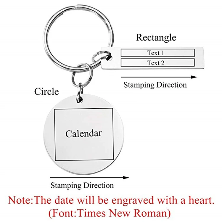 Key Chain Wholesale Custom Cheap Calendar Key Chain