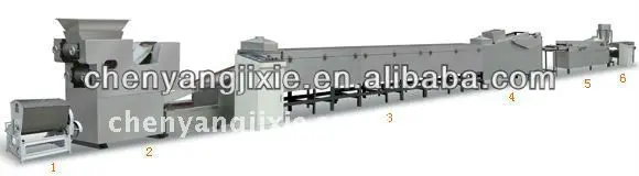 автоматического стрелкового лапши быстрого приготовления технологической линии