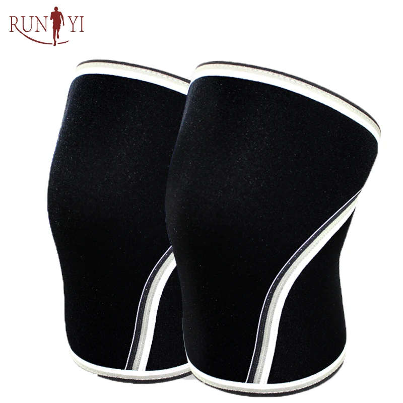 High quality Neoprene Compression 7mm Knee Sleeve support for Weight Lifting, Powerlifting