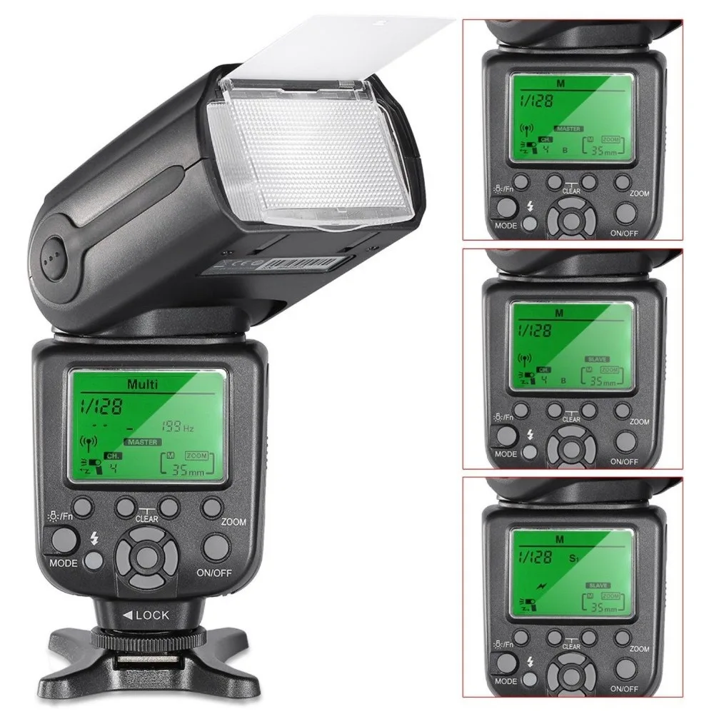 New arrival Godox TT660 II LCD Speedlite Flash Light for 5D Mark III 6D 70D D5500 D5300 D810 D7200 D750